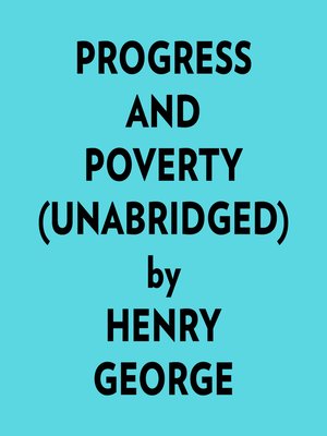 cover image of Progress and Poverty (Unabridged)